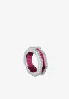 Eéra Tubo Diamond Ring In 18-karat White Gold In Pink