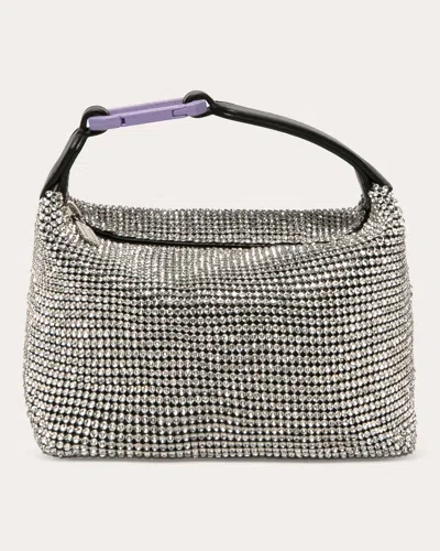 Eéra Moonbag Decorative Mesh Handbag In Gray
