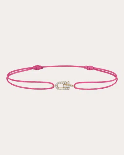 Eéra Women's Diamond Baby Reine Small Cord Bracelet In Purple