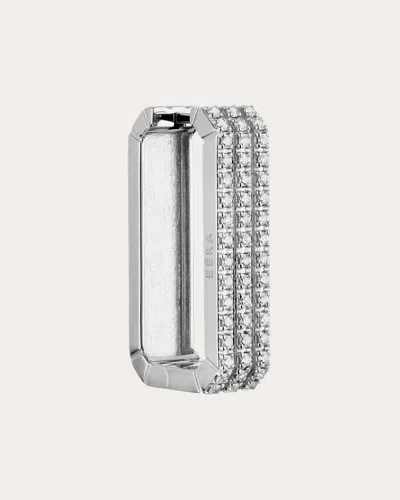 Eéra Women's Diamond Pavé Long Candy Hoop Earring In Red