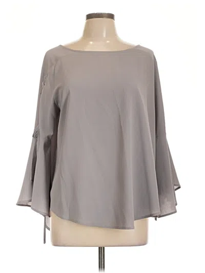 Pre-owned Eesome 3/4 Sleeve Blouse In Gray