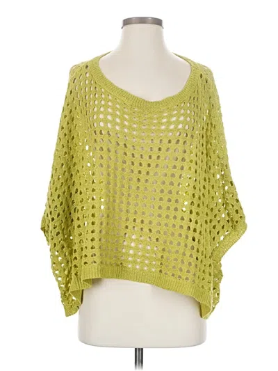 Pre-owned Eesome 3/4 Sleeve Blouse In Green
