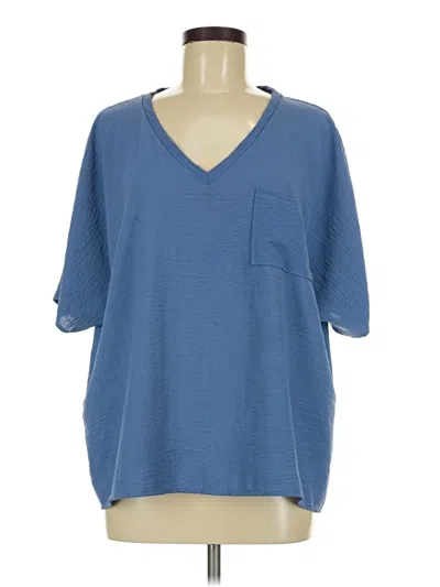 Pre-owned Eesome 3/4 Sleeve T-shirt In Blue