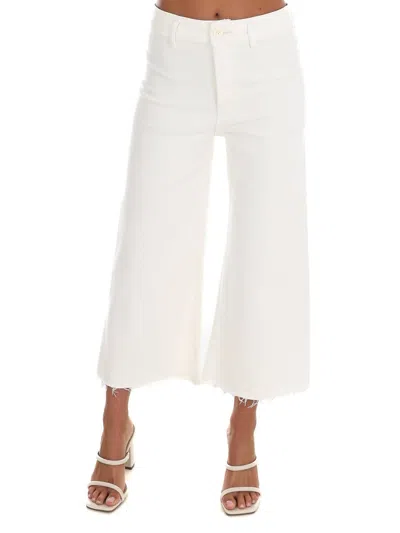 Eesome A Better Place Cropped Straight Leg Jeans In Bone In White