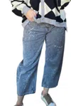 Eesome Barrel Jeans In Mineral Wash