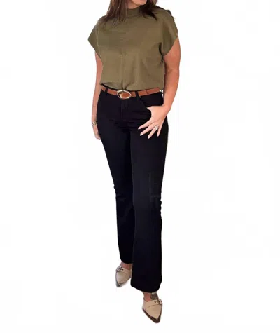 Eesome Breeze Crew Neck Sweater In Olive In Green