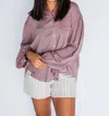 EESOME BUSINESS AS USUAL BLOUSE IN MAUVE