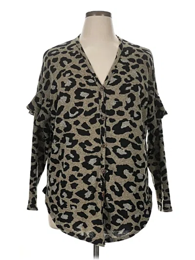 Pre-owned Eesome Cardigan Sweater In Brown