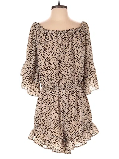 Pre-owned Eesome Casual Dress In Tan