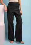 Eesome Casual Wide Leg Trouser In Black In Black