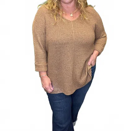 Eesome Chic & Simple Sweater In Brown