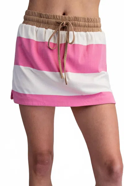 Eesome Cookie Skort In Strawberry In Pink