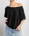 Eesome Cool & Casual Off Shoulder Top In Black In Black