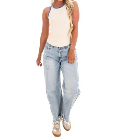 Eesome Dear Diary Tank Top In Bone In White