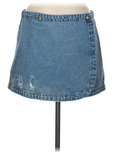 Pre-owned Eesome Denim Skirt In Blue