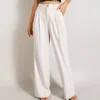 Eesome Game Changer Straight Leg Pants In Cream In White