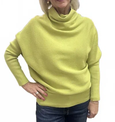 Eesome Dohlman Mock Sweater In Green In Yellow