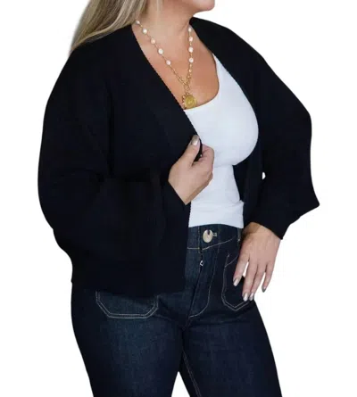 Eesome Dolores Cardigan In Solid Black In Multi