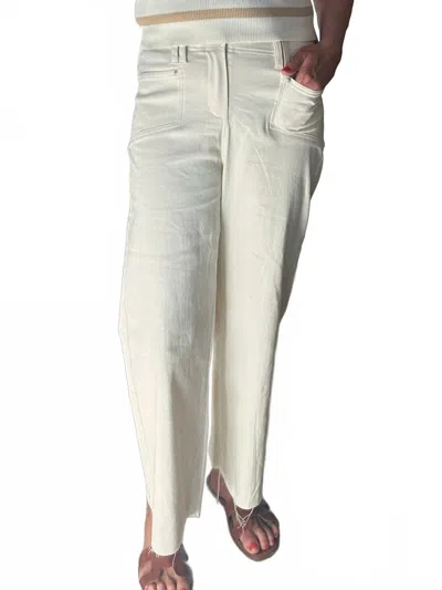 Eesome Dream Fit Mid Rise Jeans In Cream In White