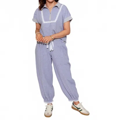 Eesome Effortless Elevated Set In Grey In Purple