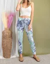 Eesome Elastic Waist Tie Dye Jogger Pants In Tie-dye Multi In Multi