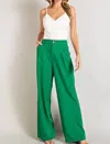 EESOME FAITH STRAIGHT LEG PANTS IN GREEN