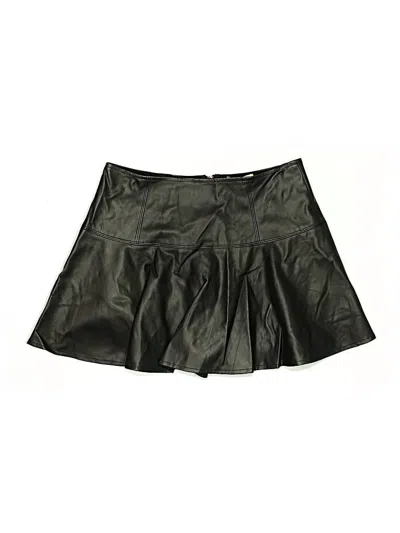Eesome Faux Leather Skirt In Black