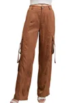 Eesome I Want It All Cargo Pants In Coco In Brown