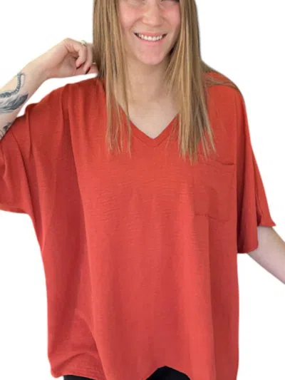 Eesome In This Moment Top In Hot Coral In Red