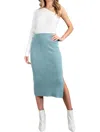 Eesome Knit Midi Skirt In Sage In Multi