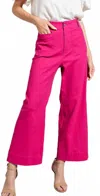 Eesome Lilibet High Waisted Stretch Jeans In Fuchsia In Pink