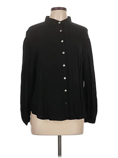 Pre-owned Eesome Long Sleeve Blouse In Black