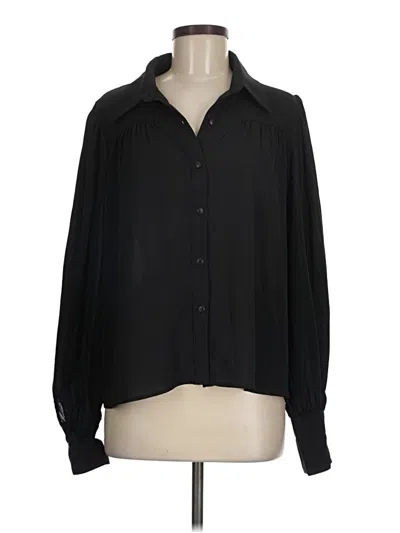 Pre-owned Eesome Long Sleeve Blouse In Black