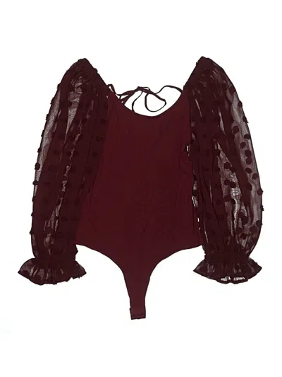 Eesome Long Sleeve Blouse In Brown