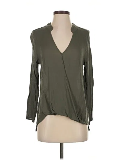 Pre-owned Eesome Long Sleeve Blouse In Green