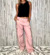 EESOME MELROSE CARGO PANTS IN DUSTY PINK