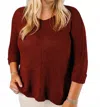 Eesome My Girl Sweater In Wine In Red