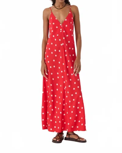 Eesome Palmer Polka Dot Dress In Red