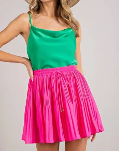 Eesome Pleated Skort In Pink