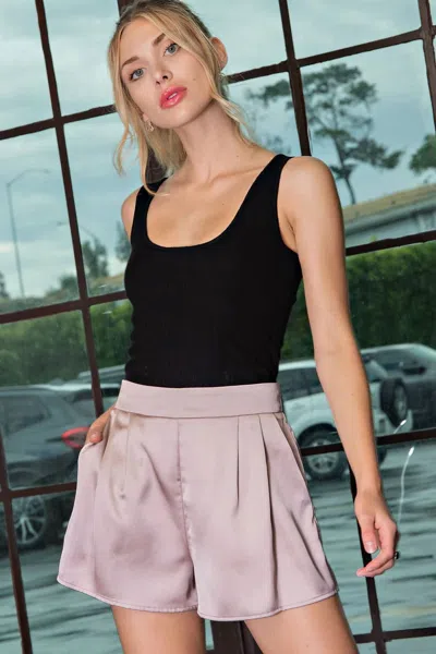 Eesome Pull On Shorts In Champagne In Pink