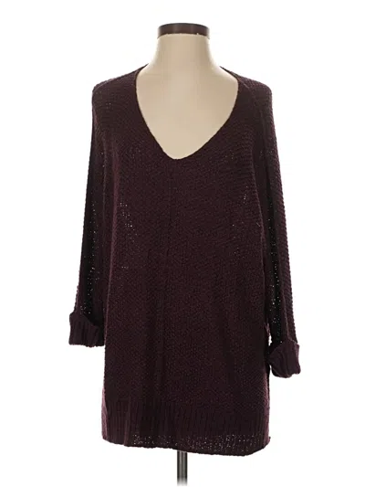 Pre-owned Eesome Pullover Sweater In Burgundy