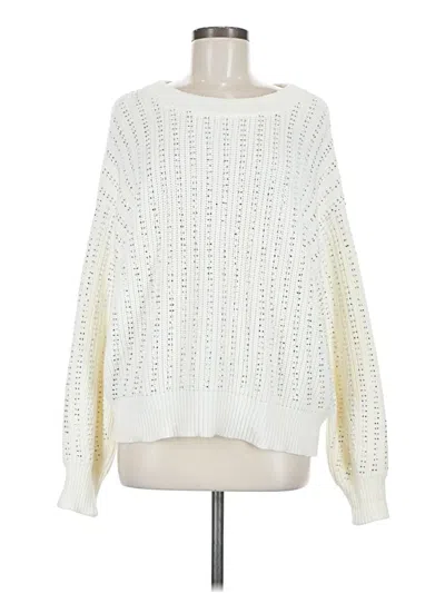 Pre-owned Eesome Pullover Sweater In White