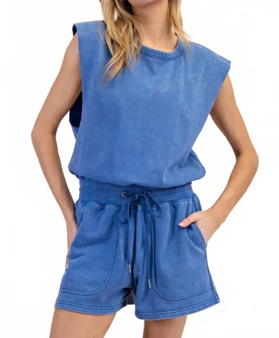 Eesome Run Around And Romper In Blue