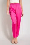 Eesome Satin Joggers In Hot Pink In Pink