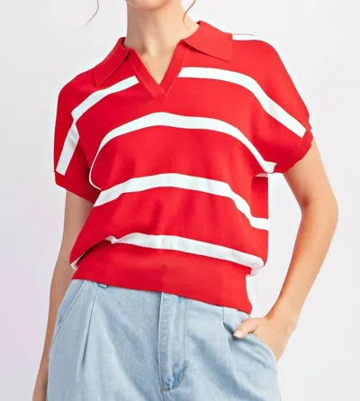 Eesome Say Please Top In Red
