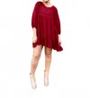 Eesome Serena Mini Dress In Wine In Red