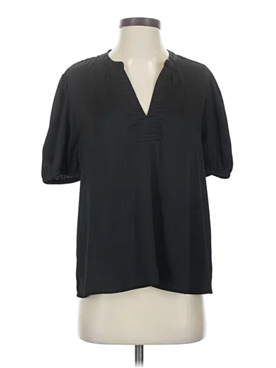 Pre-owned Eesome Short Sleeve Blouse In Black