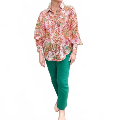 Eesome Sienna Muse Blouse In Pink Multi In Neutral