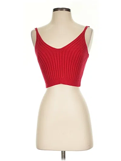 Pre-owned Eesome Sleeveless Top Red Sweetheart Neckline Tops