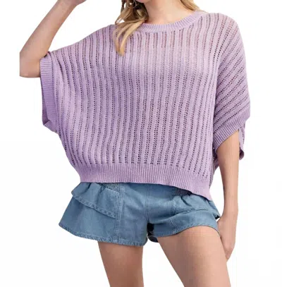Eesome Spring Dolman Top In Lavender In Purple